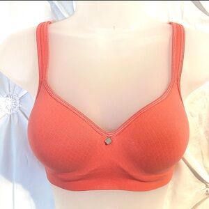 NWT Breezies Sweet Coral Underwire Comfort Straps Bra 34DD